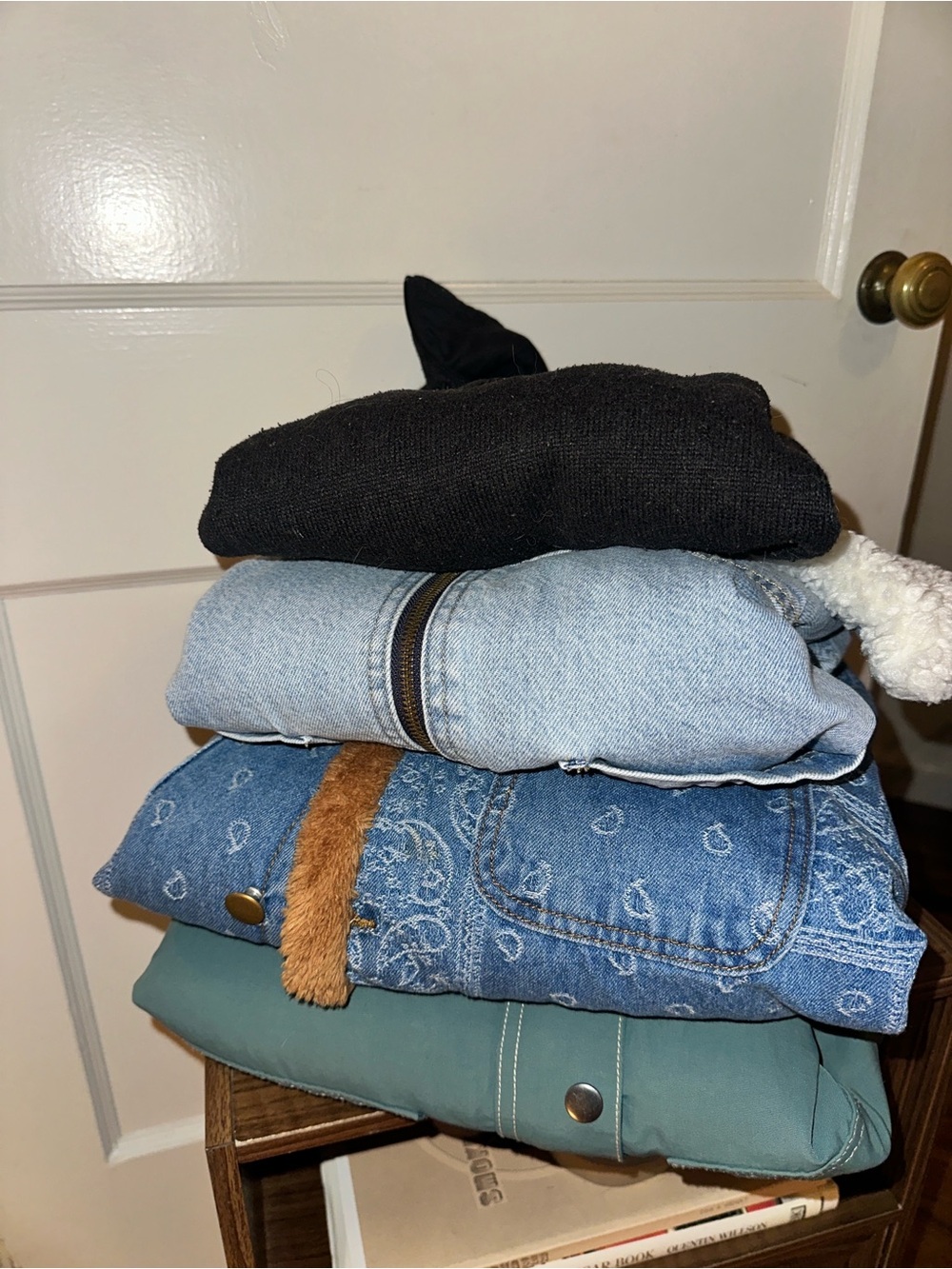DEAL - Set of 4 of Outerwear [Denim, Sherpa & Knit]
